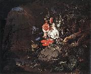 Abraham Mignon Nature as a Symbol of Vanitas painting